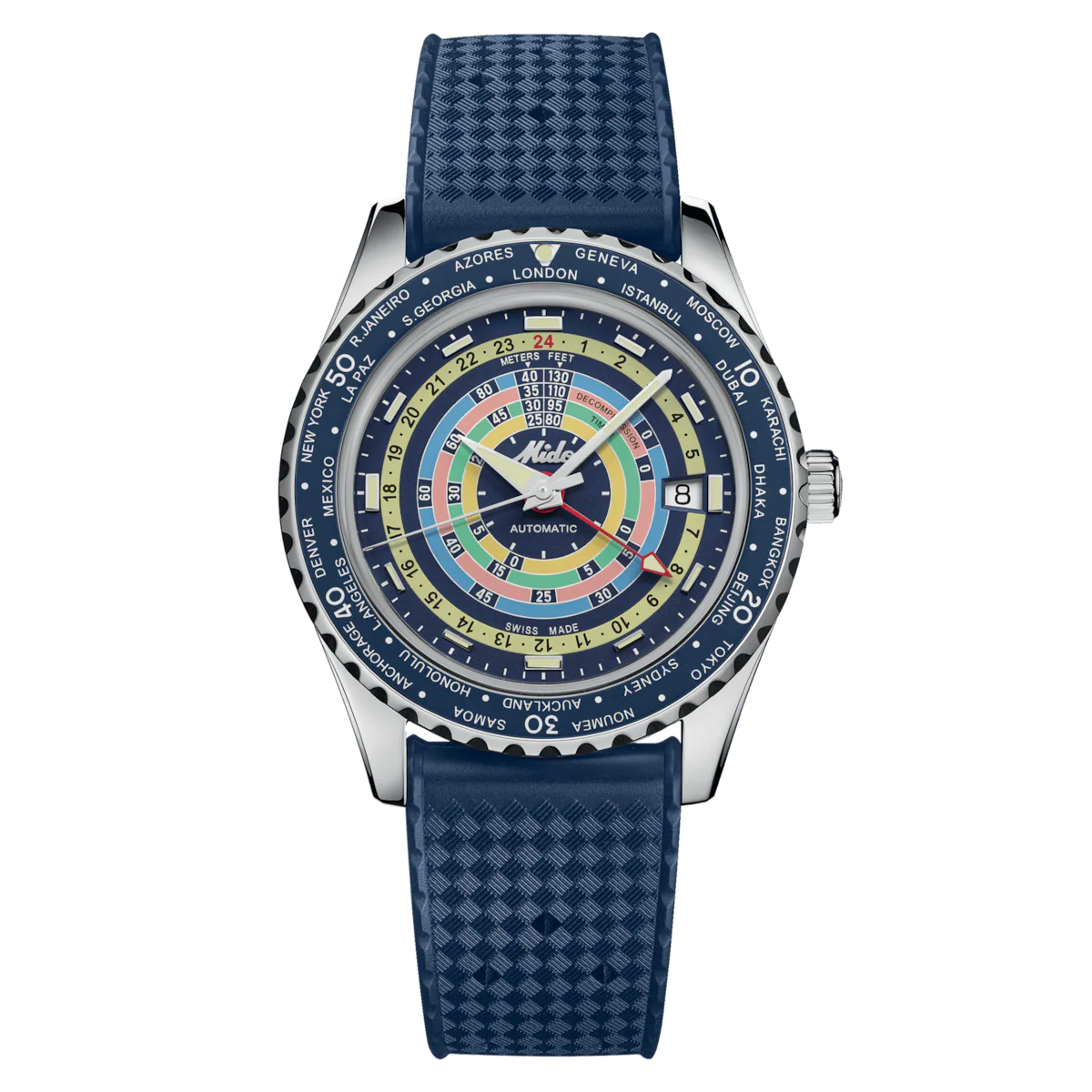 SPECIAL EDITION (1 EXTRA STRAP) OCEAN STAR DECOMPRESSION WORLDTIMER M026.829.17.041.00