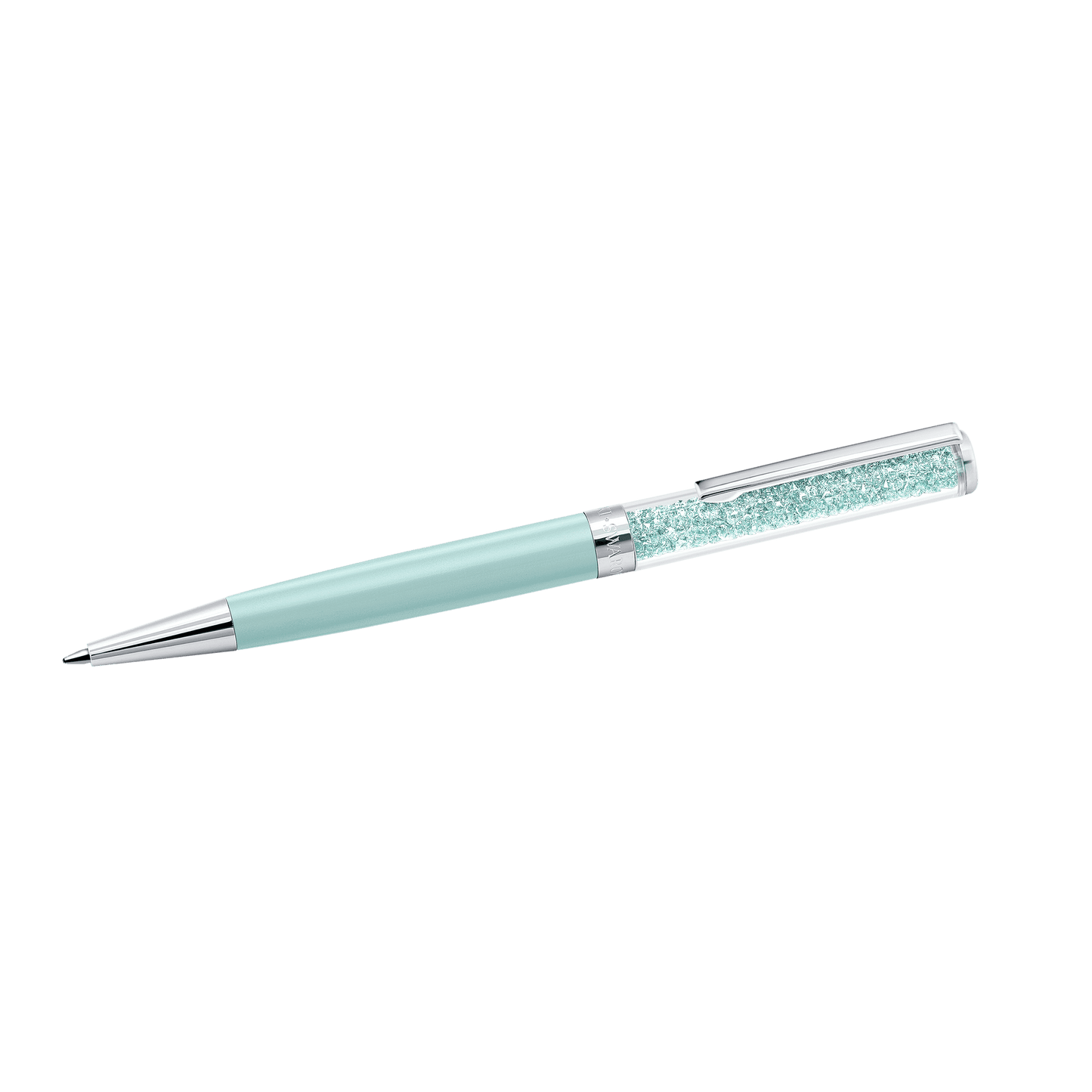 Crystalline ballpoint pen, Green, Green lacquered, Chrome plated 5351072