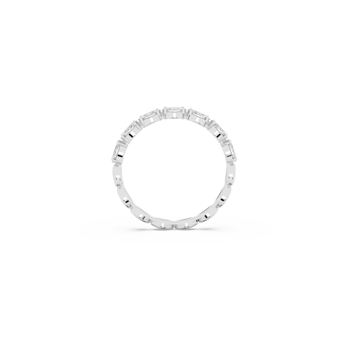 Matrix Vittore ring, Marquise cut, White, Rhodium plated 5366584