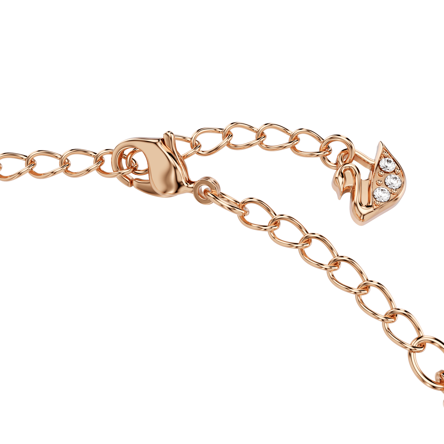 Una bracelet, Round cut, Oval shape, White, Rose gold-tone plated 5472382