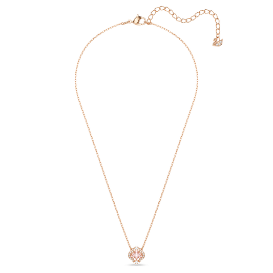 Una necklace, Clover, Pink, Rose gold-tone plated 5514488