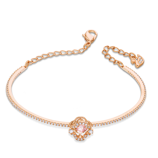 Una bangle, Clover, Pink, Rose gold-tone plated 5516476