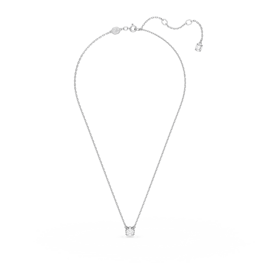 Stilla pendant, Round cut, White, Rhodium plated 5636706