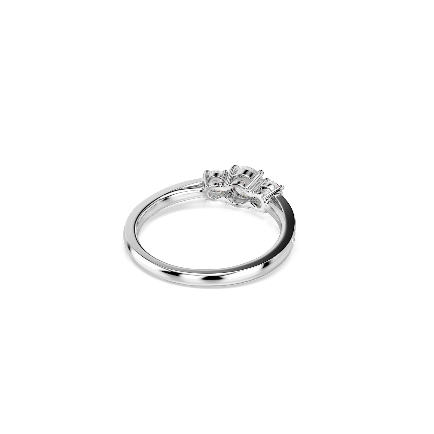 Stilla Attract ring, Round cut, White, Silver-tone finish 5656292
