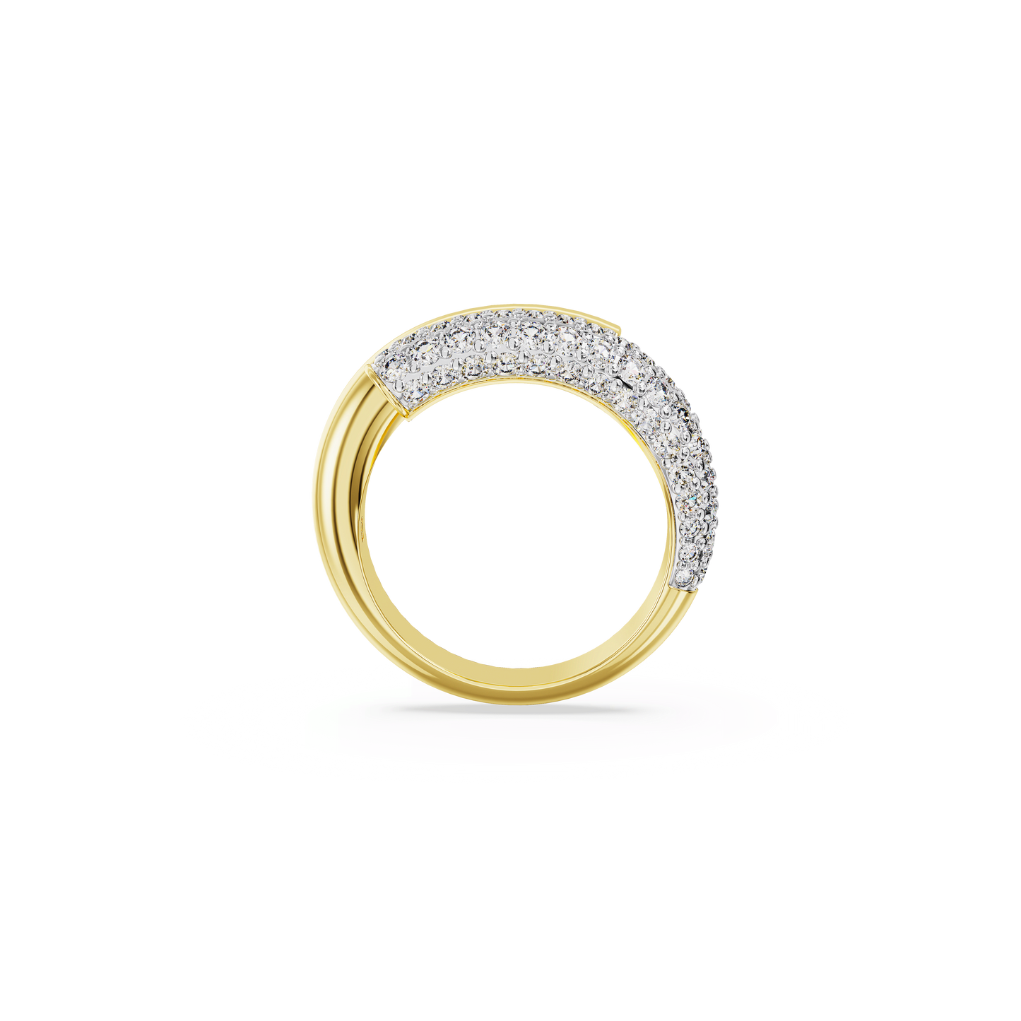 Dextera ring, White, Gold-tone plated 5668810