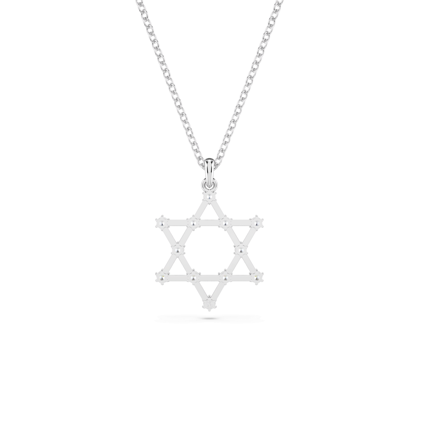 Insigne pendant, Round cut, Star, White, Rhodium plated 5677156