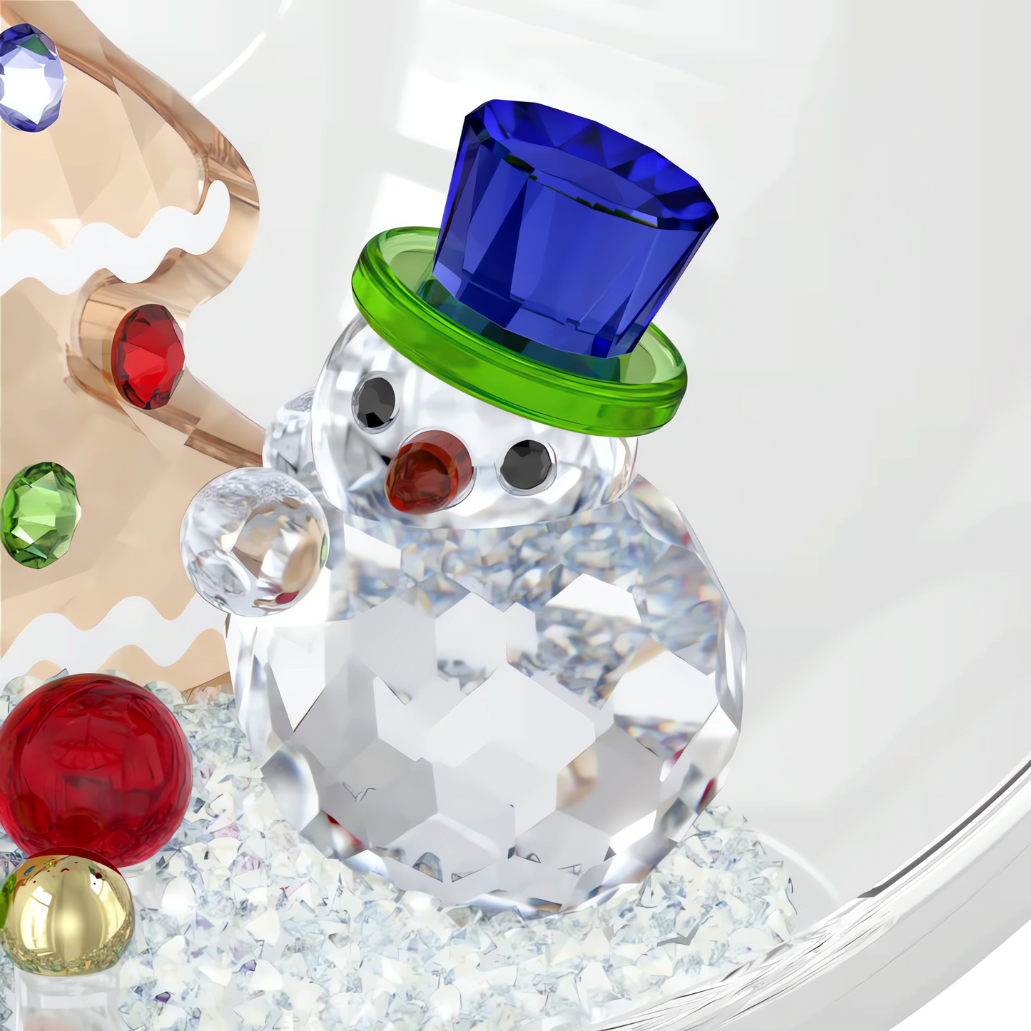 Holiday Cheers Tree and Snowman Ball Ornament 5701509