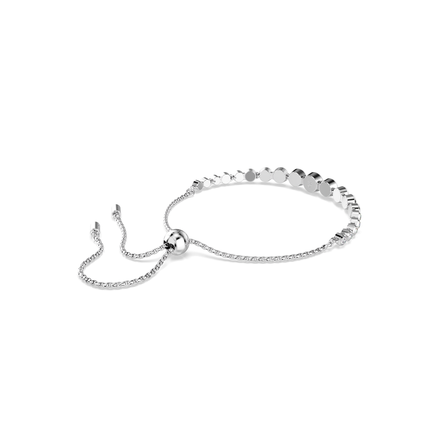 Imber bracelet, Mixed round cuts, White, Rhodium plated 5705451