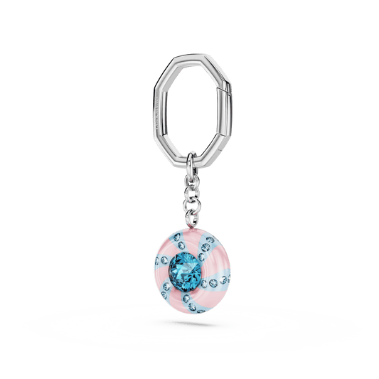 Key ring, Round cut, Multicolored, Rhodium plated 5713885