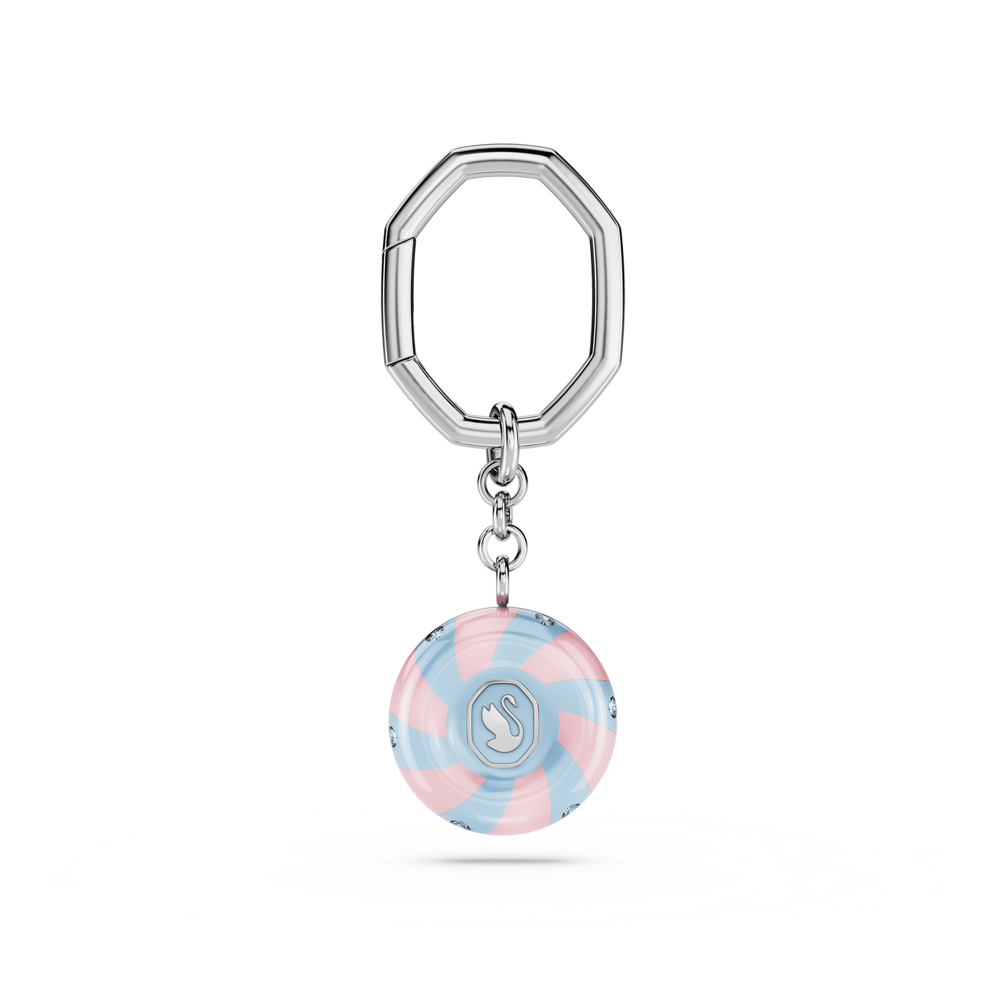 Key ring, Round cut, Multicolored, Rhodium plated 5713885