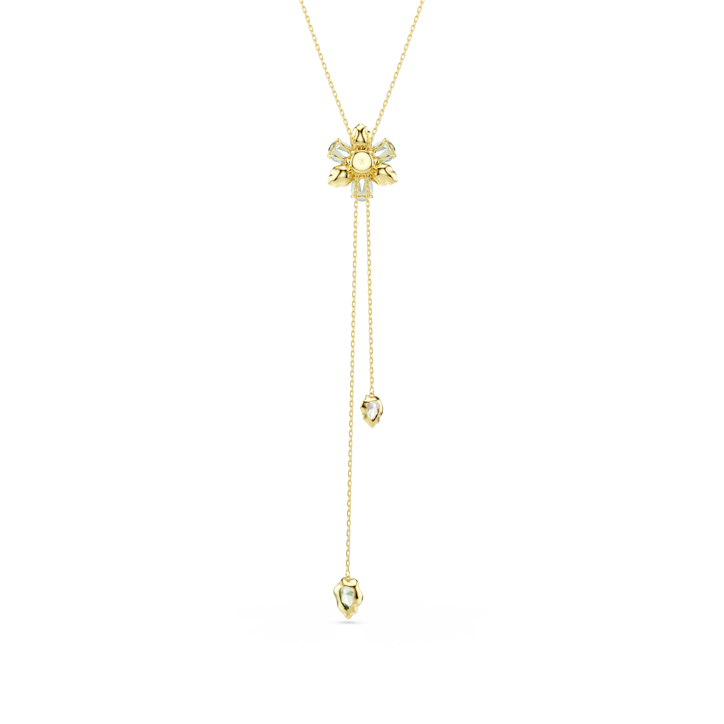 Idyllia Y pendant, Mixed cuts, Flower, Multicolored, Gold-tone plated 5717158