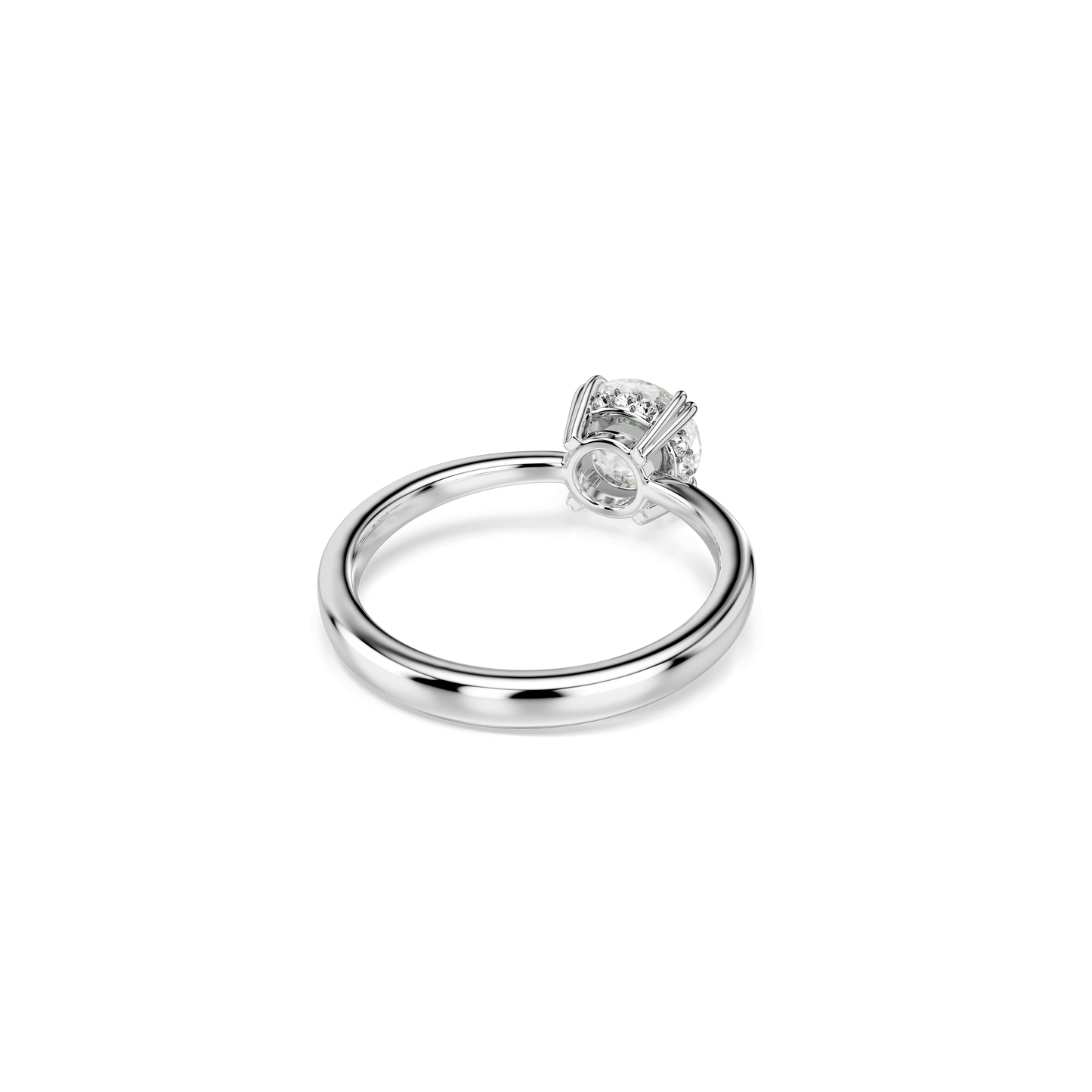 Stilla cocktail ring, Round cut, White, Silver-tone finish 5717940