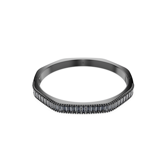 Matrix bangle, Baguette cut, Octagon shape, Gray, Ruthenium plated 5720366