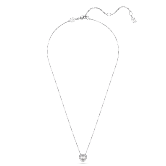 Ariana Grande x Swarovski pendant, Mixed cuts, Heart, White, Rhodium plated 5720852
