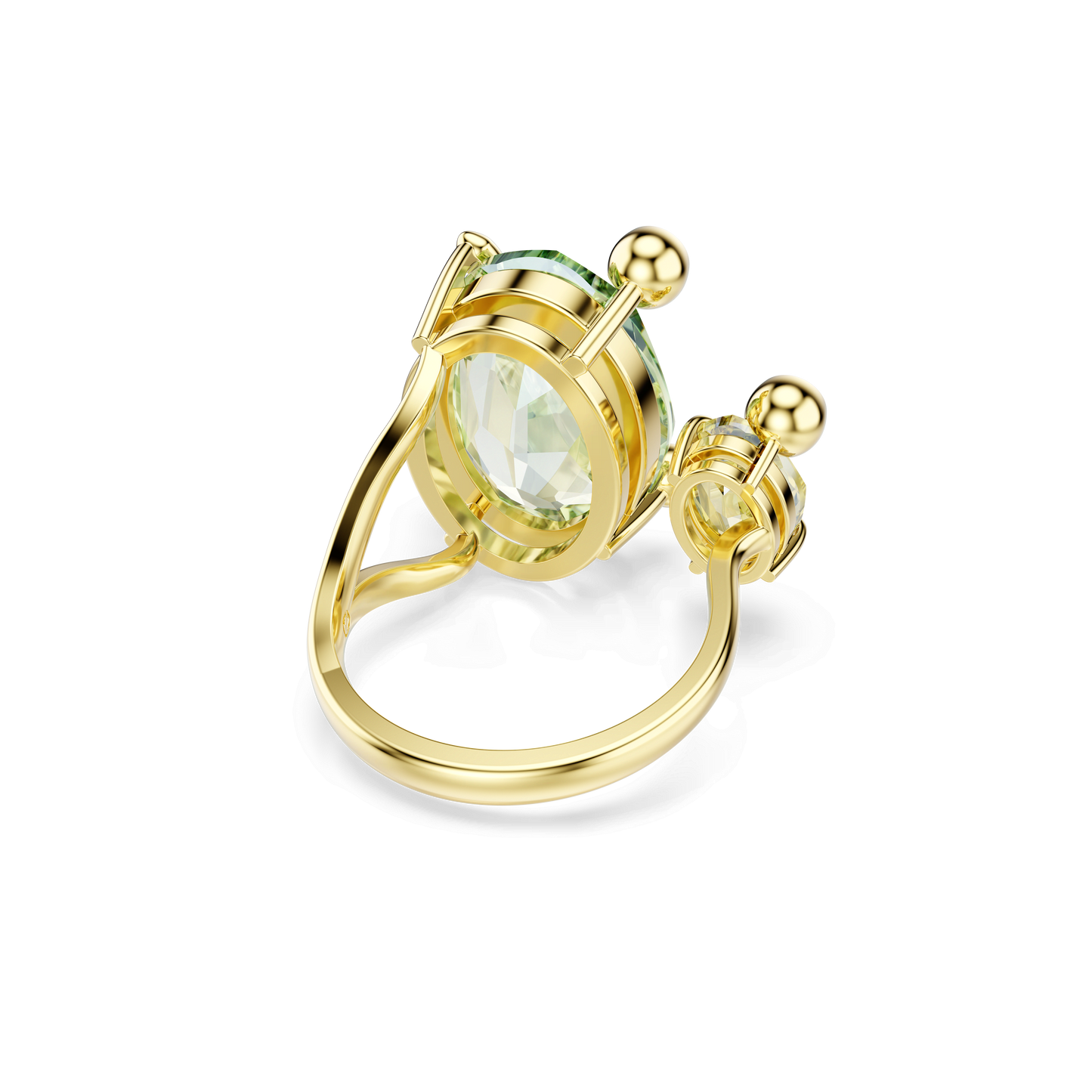 Gema open ring, Mixed cuts, Multicolored, Gold-tone plated 5721686