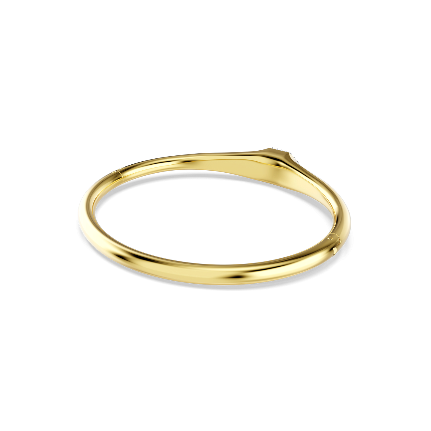Dextera bangle, Round cut, White, Gold-tone plated 5724597