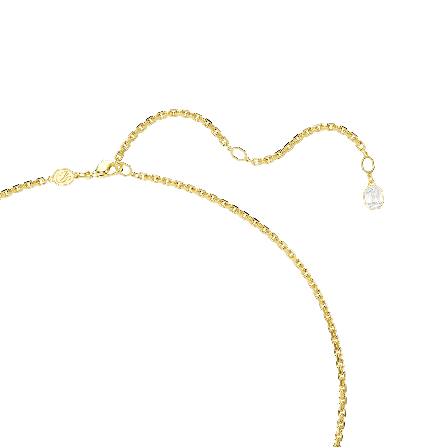 Millenia pendant, Octagon cut, Caramel, Gold-tone plated 5725752