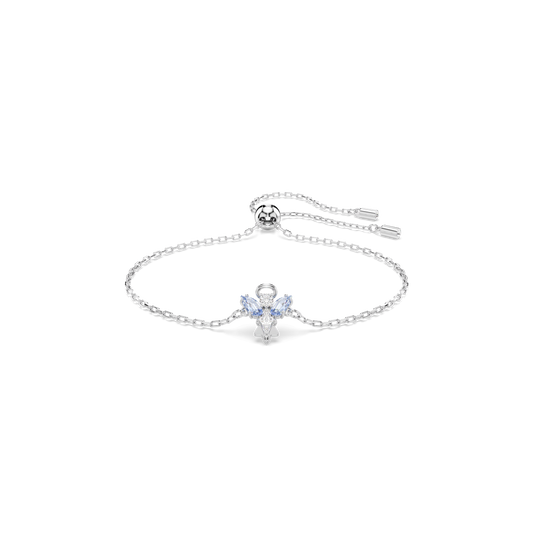 Magic bracelet, Angel, Blue, Rhodium plated 5734263