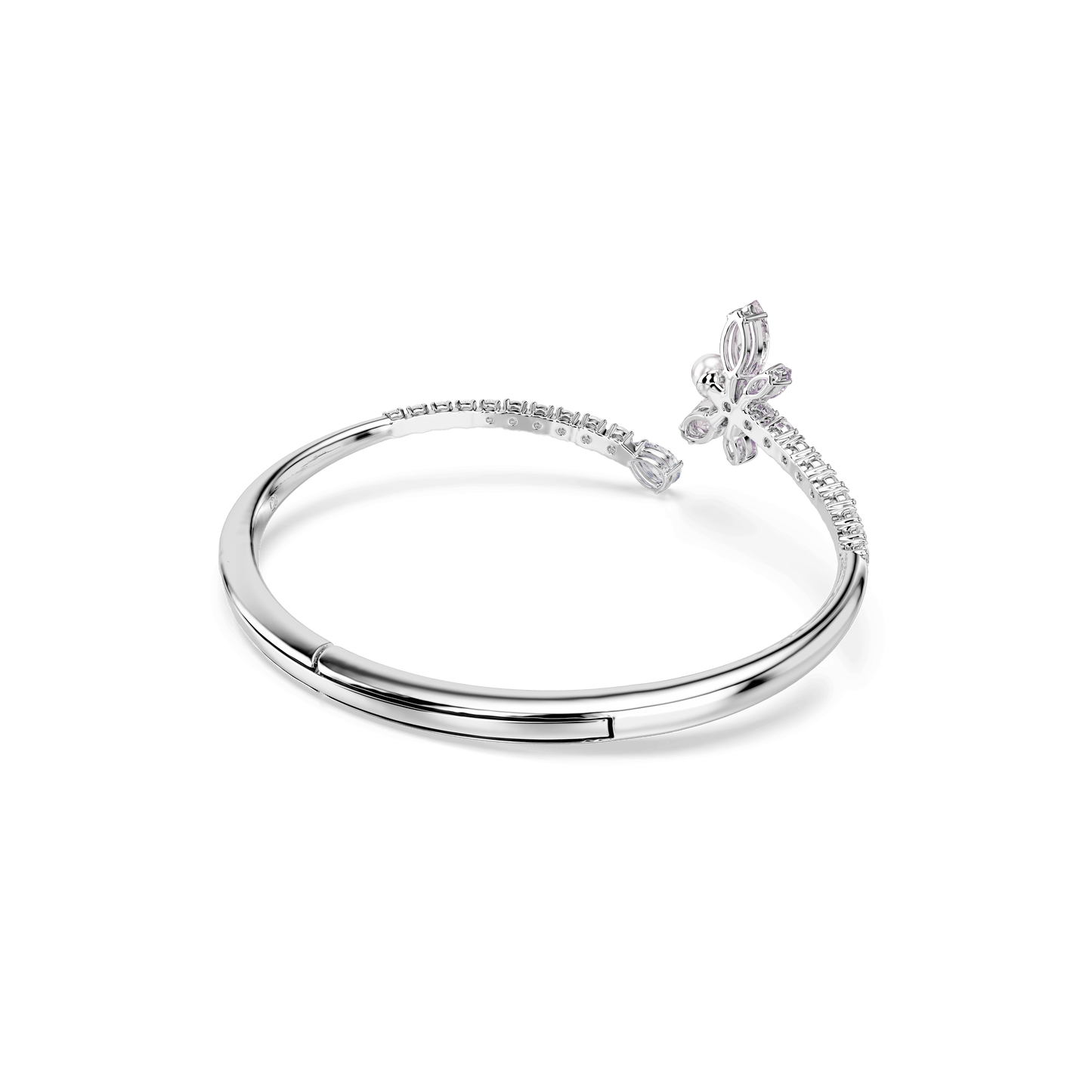 Ariana Grande x Swarovski bangle, Mixed cuts, Dragonfly, Multicolored, Rhodium plated 5737401