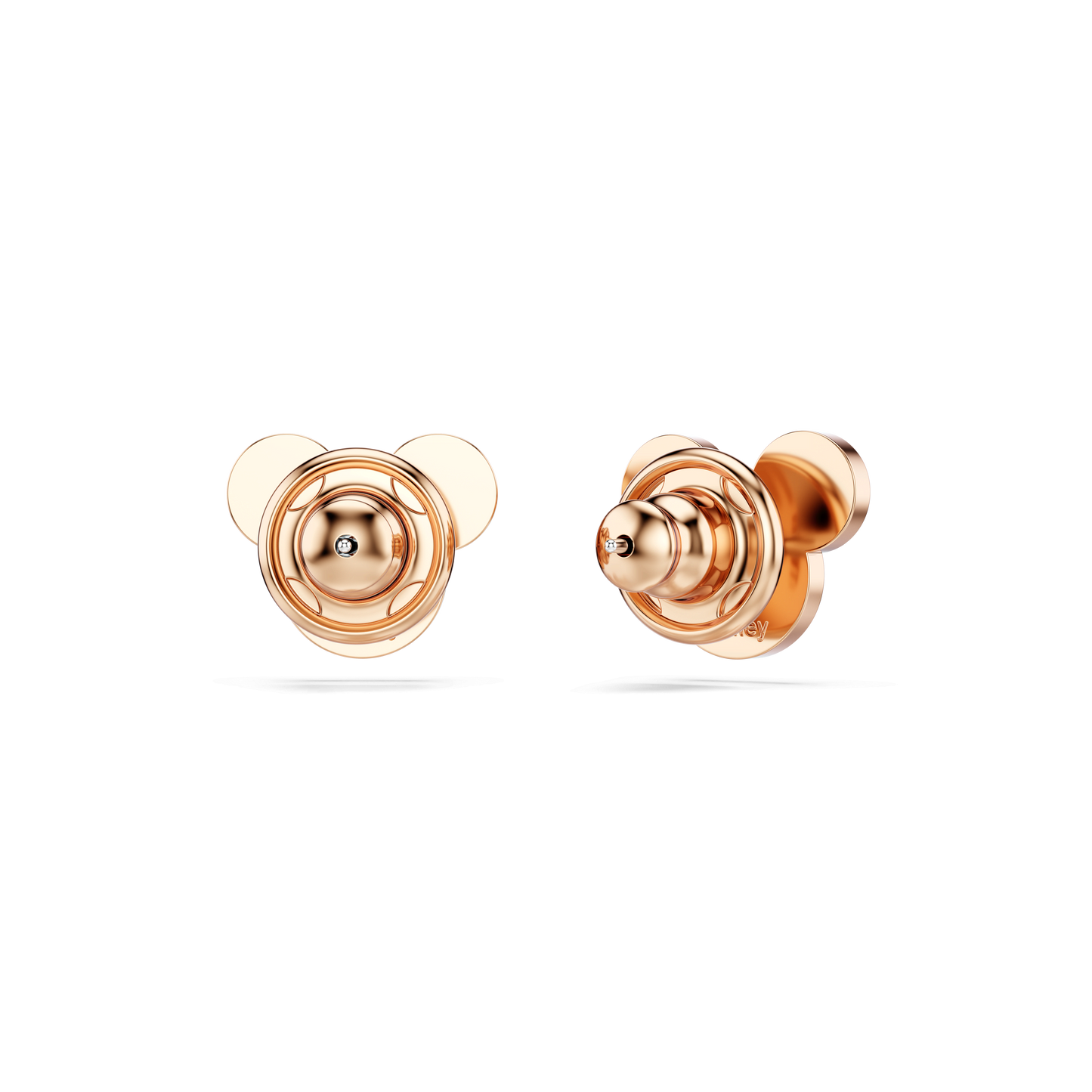 Mickey & Minnie stud earrings, Black, Rose gold-tone plated 5737560