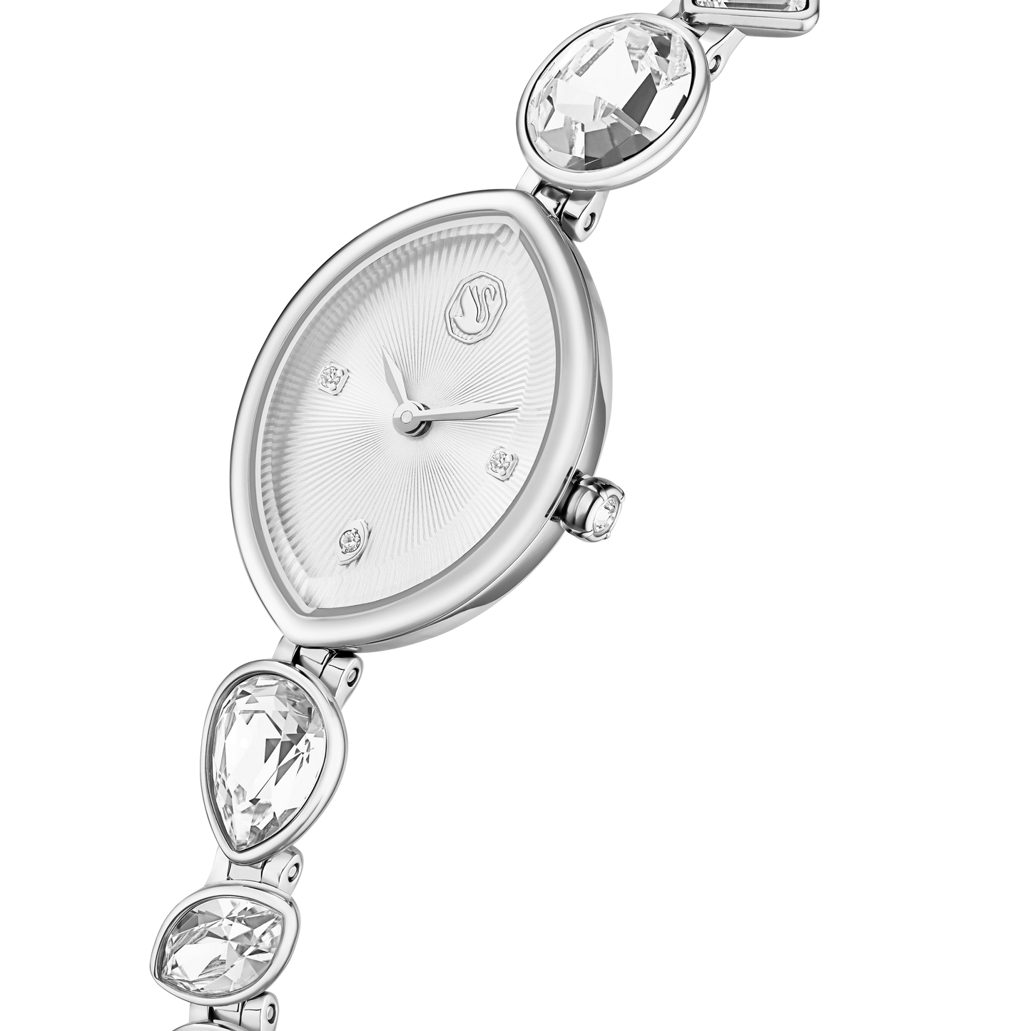 Gema watch, Crystal bracelet, Silver tone, Stainless steel 5737955
