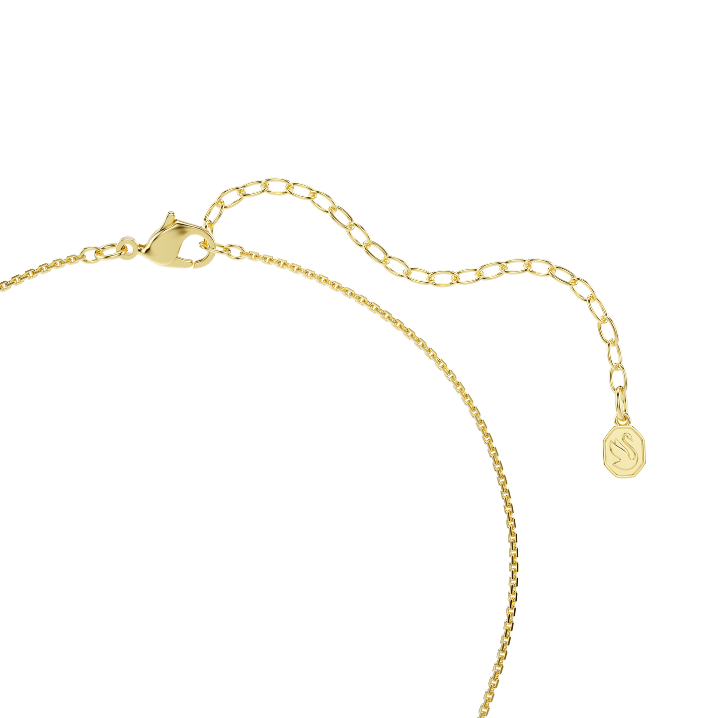 Hyperbola pendant, Round cut, White, Gold-tone plated 5738248