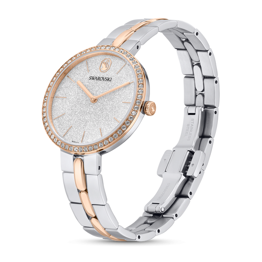 Cosmopolitan watch, Swiss Made, Metal bracelet, Silver tone, Mixed metal finish 5742473