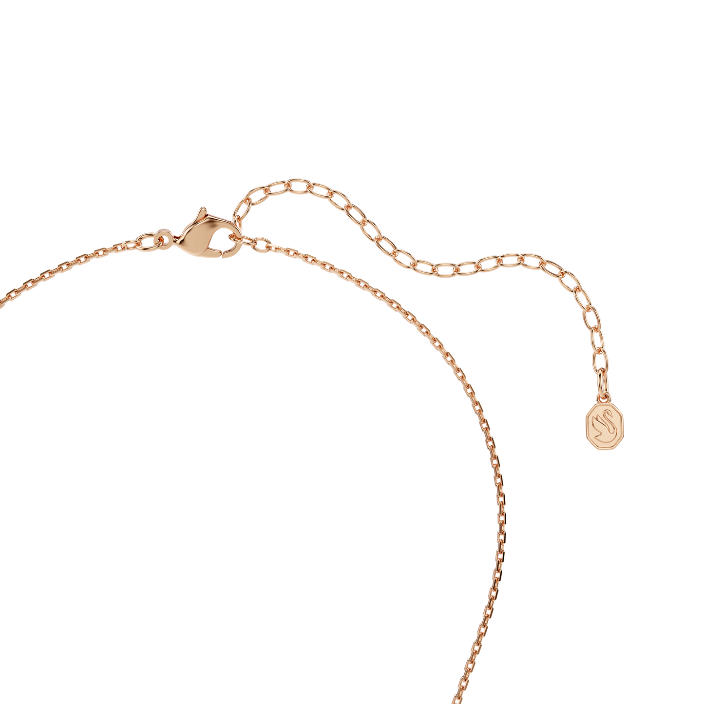 Constella pendant, Round cut, Dancing stone, Pink, Rose gold-tone plated 5744244