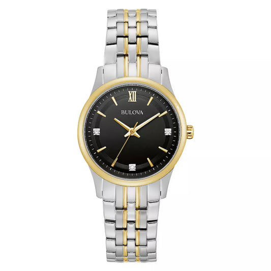Bulova Bulova Women's Jubilee Diamond Accent Two-Tone Stainless Steel Watch98P196