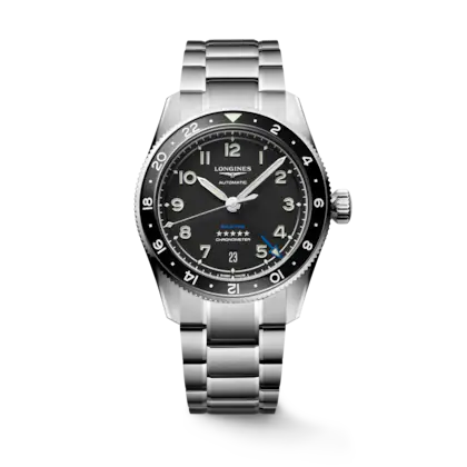 New LONGINES SPIRIT ZULU TIME L3.802.4.53.6 39MM