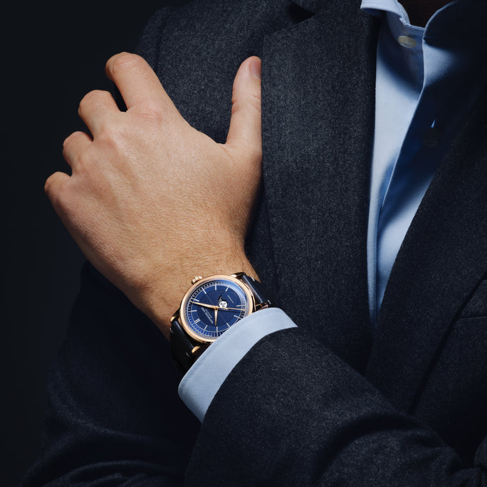 Millesime Automatic Moon Phase Midnight Blue Dial Watch, 39.5mm 2945-PC5-50001