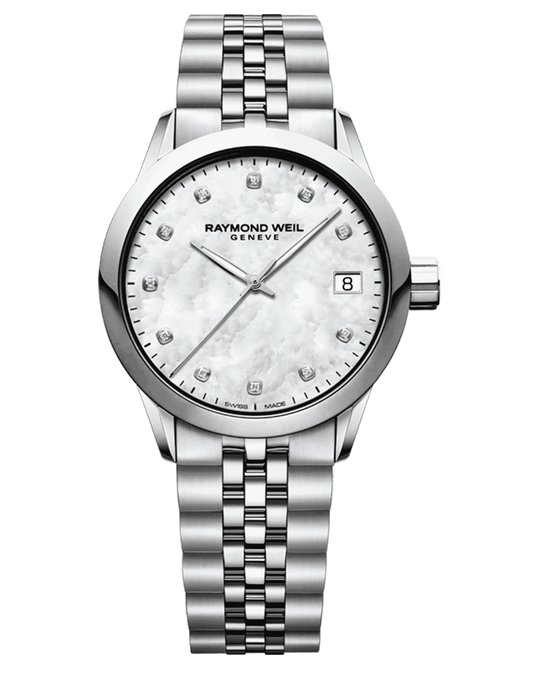 Raymond Weil toccata classic White Mother-Of-Pearl Diamond Quartz Watch