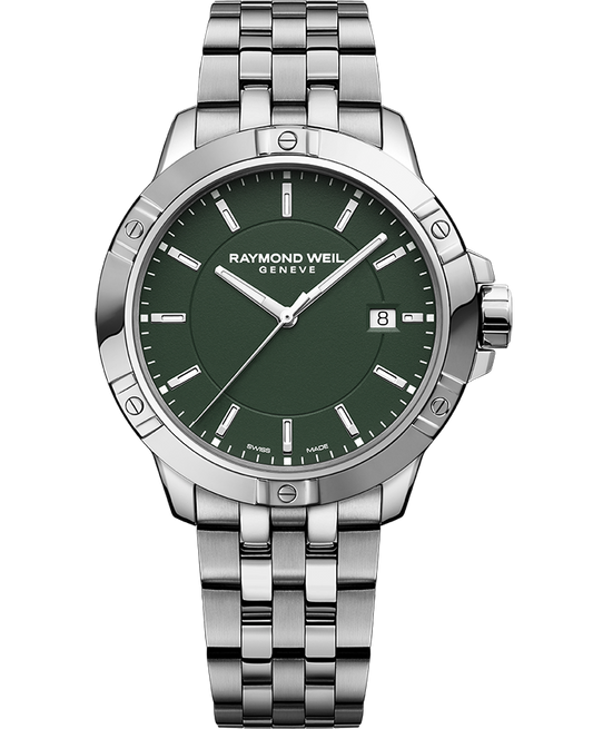 Raymond Weil Tango Classic 41 mm, Green Dial 8160-ST-52041