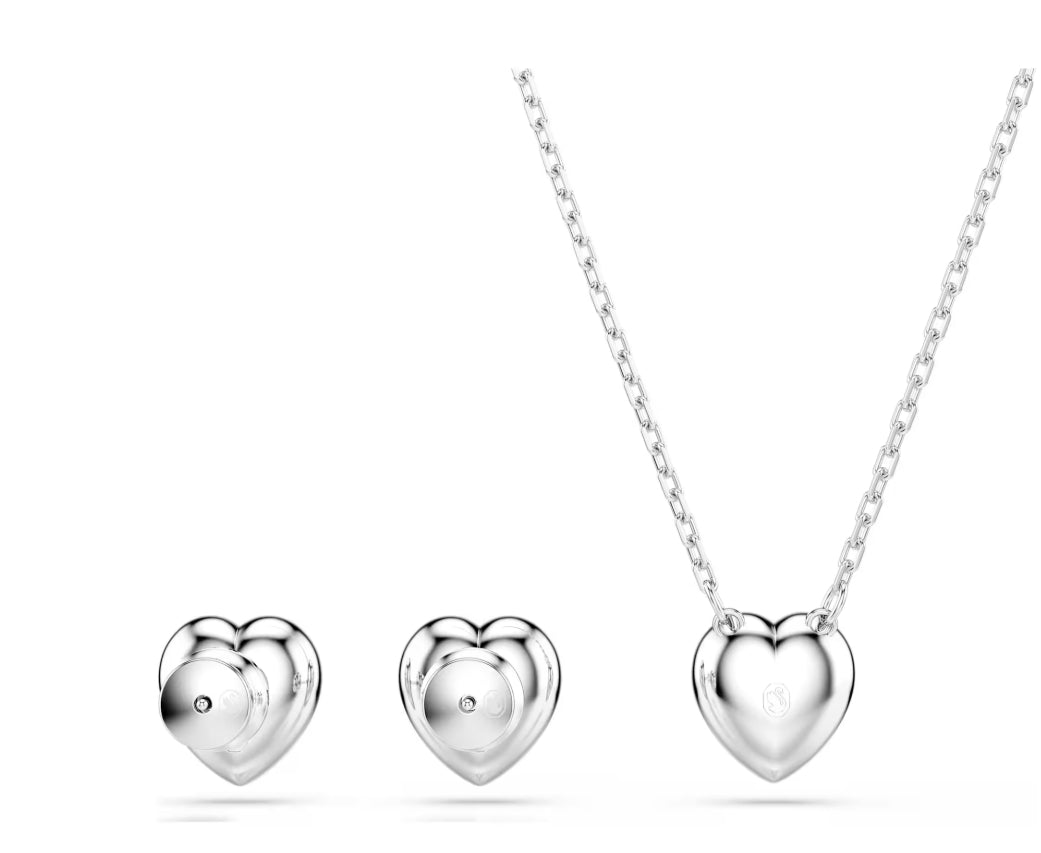 Ariana Grande x Swarovski set Mixed cuts, Heart, White, Rhodium plated