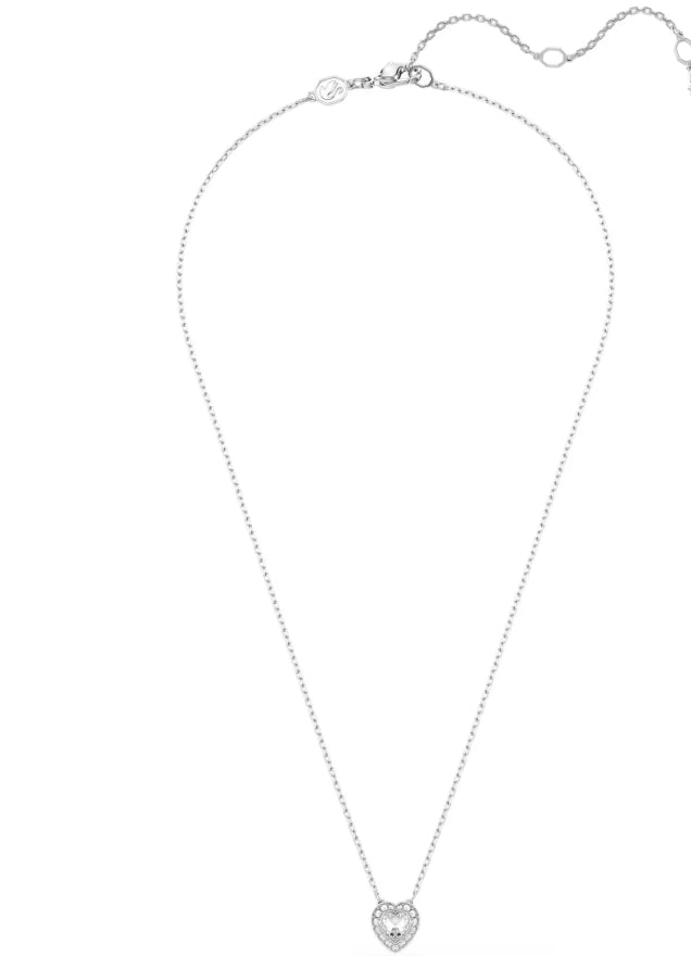 Ariana Grande x Swarovski pendant Mixed cuts, Heart, White, Rhodium plated