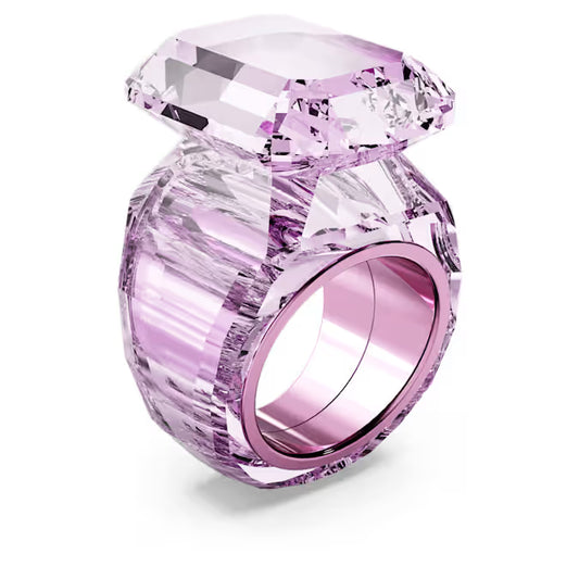Lucent cocktail ring, Octagon cut, Pink