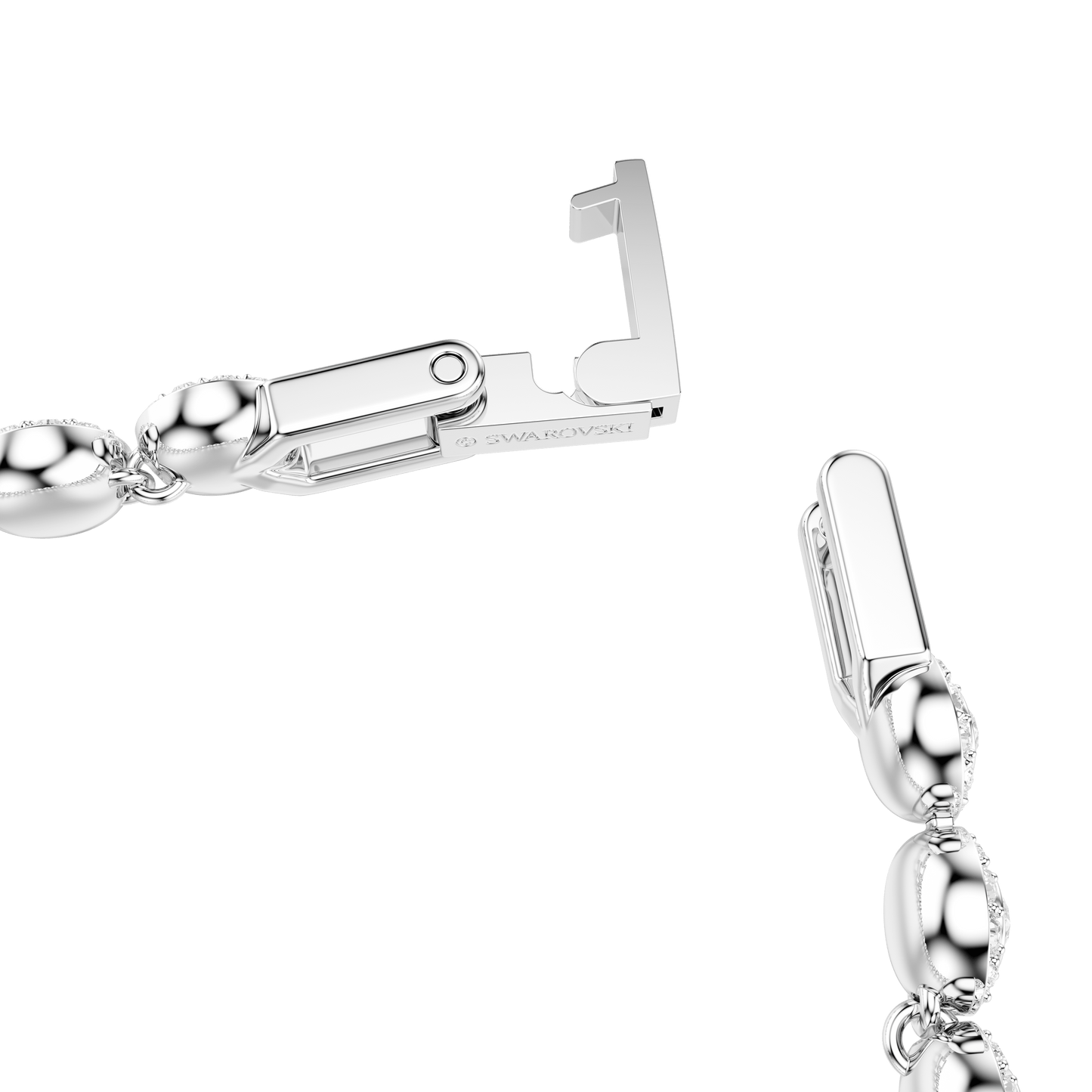 Una Angelic bracelet, Round cut, White, Rhodium plated 5071173
