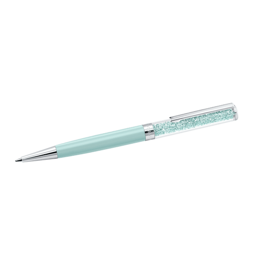 Crystalline ballpoint pen, Green, Green lacquered, Chrome plated 5351072