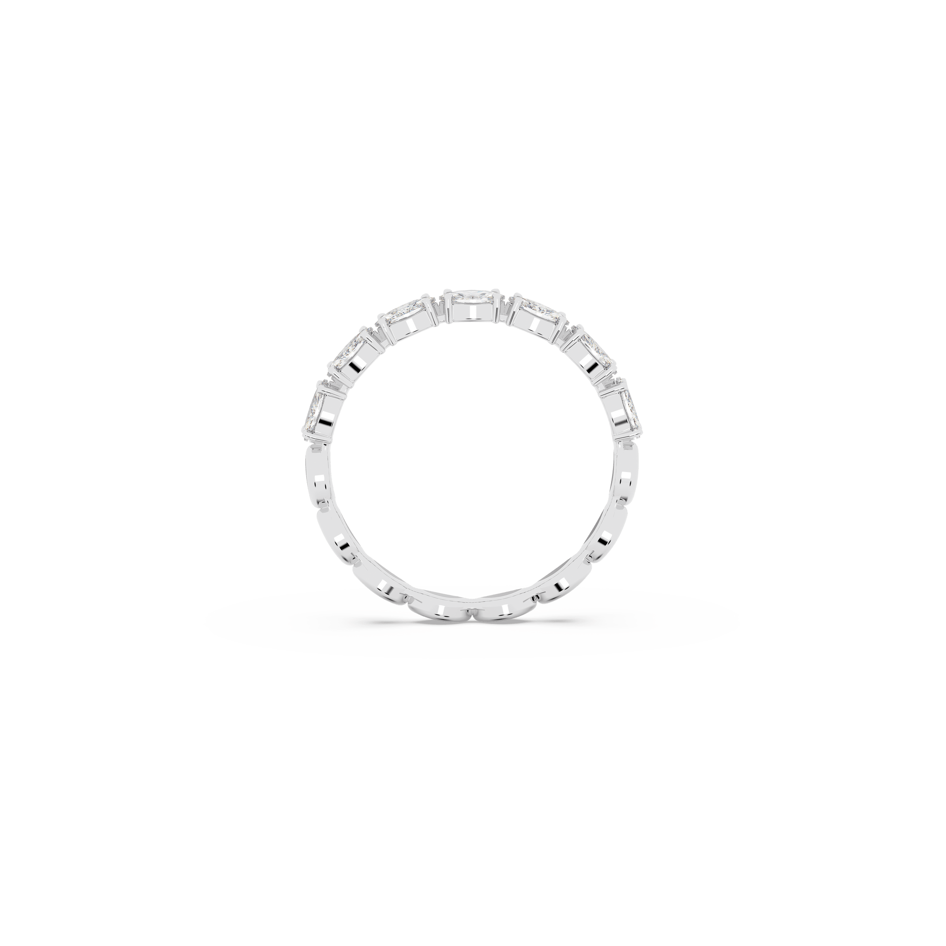 Matrix Vittore ring, Marquise cut, White, Rhodium plated 5366570