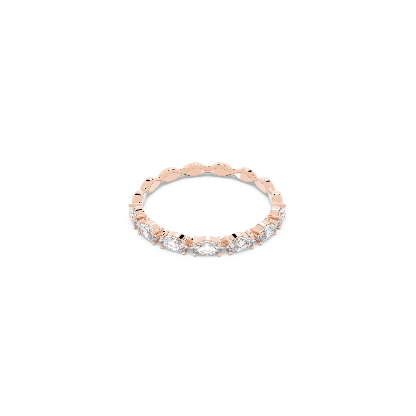 Matrix Vittore ring, Marquise cut, White, Rose gold-tone plated 5366573