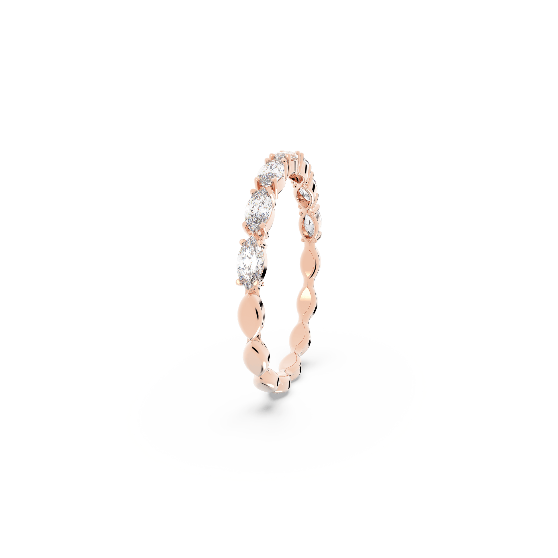 Matrix Vittore ring, Marquise cut, White, Rose gold-tone plated 5366583