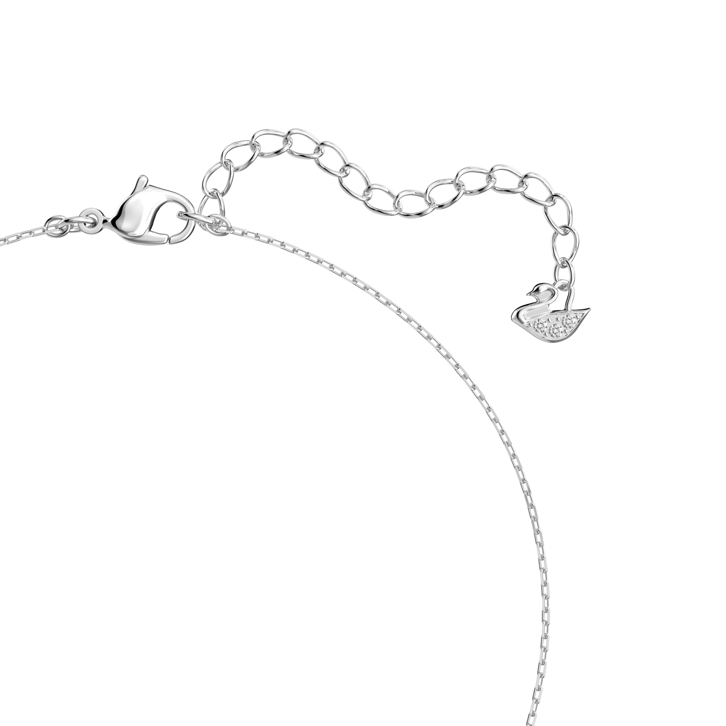 Stilla Attract pendant, Round cut, White, Rhodium plated 5414970