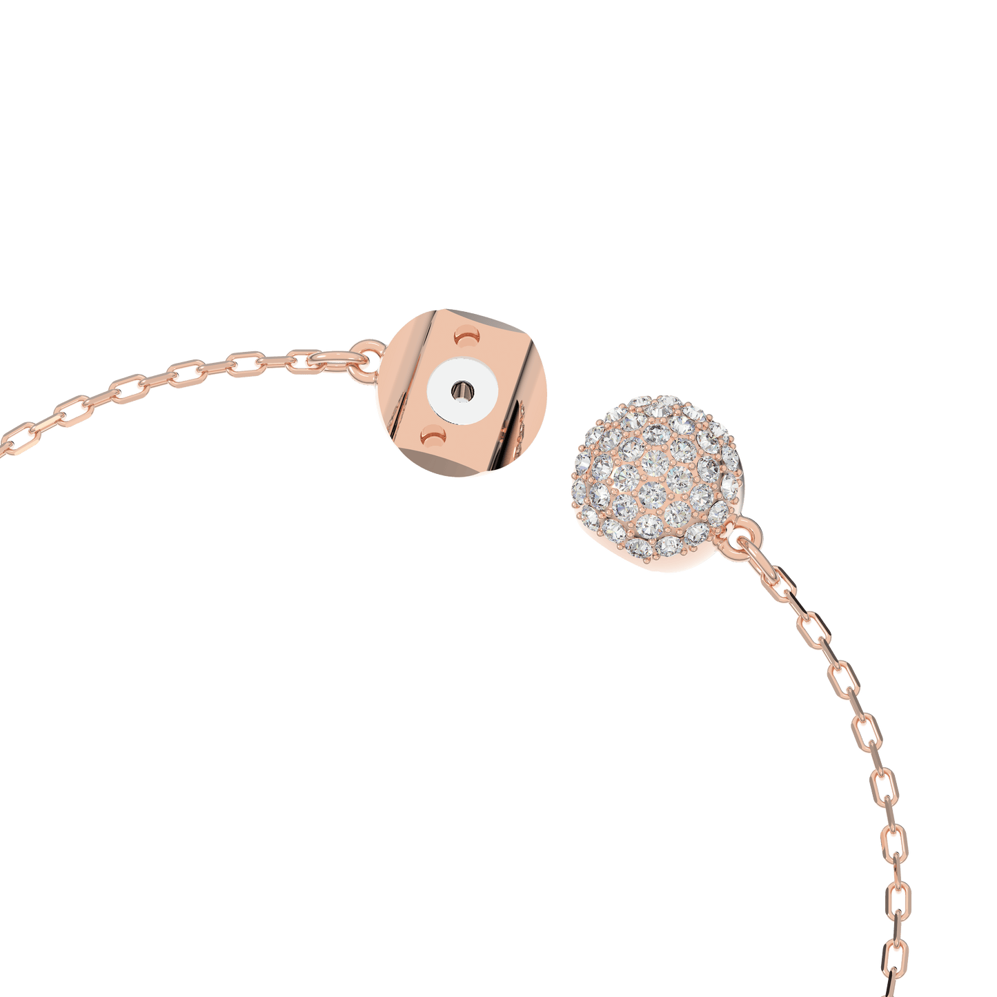 Swan bracelet, Swan, Pink, Rose gold-tone plated 5472271