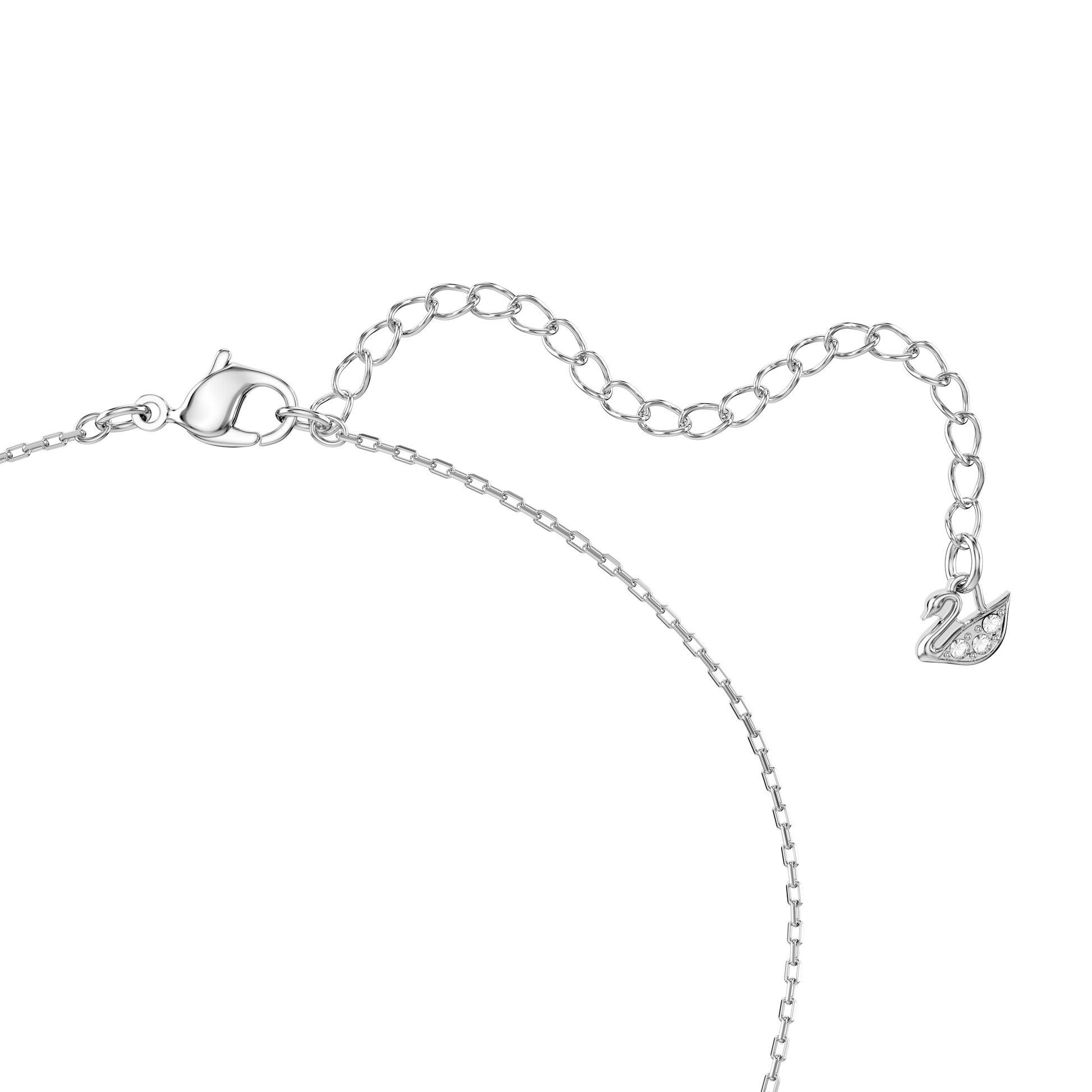 Una set, Round cut, Blue, Rhodium plated 5480485