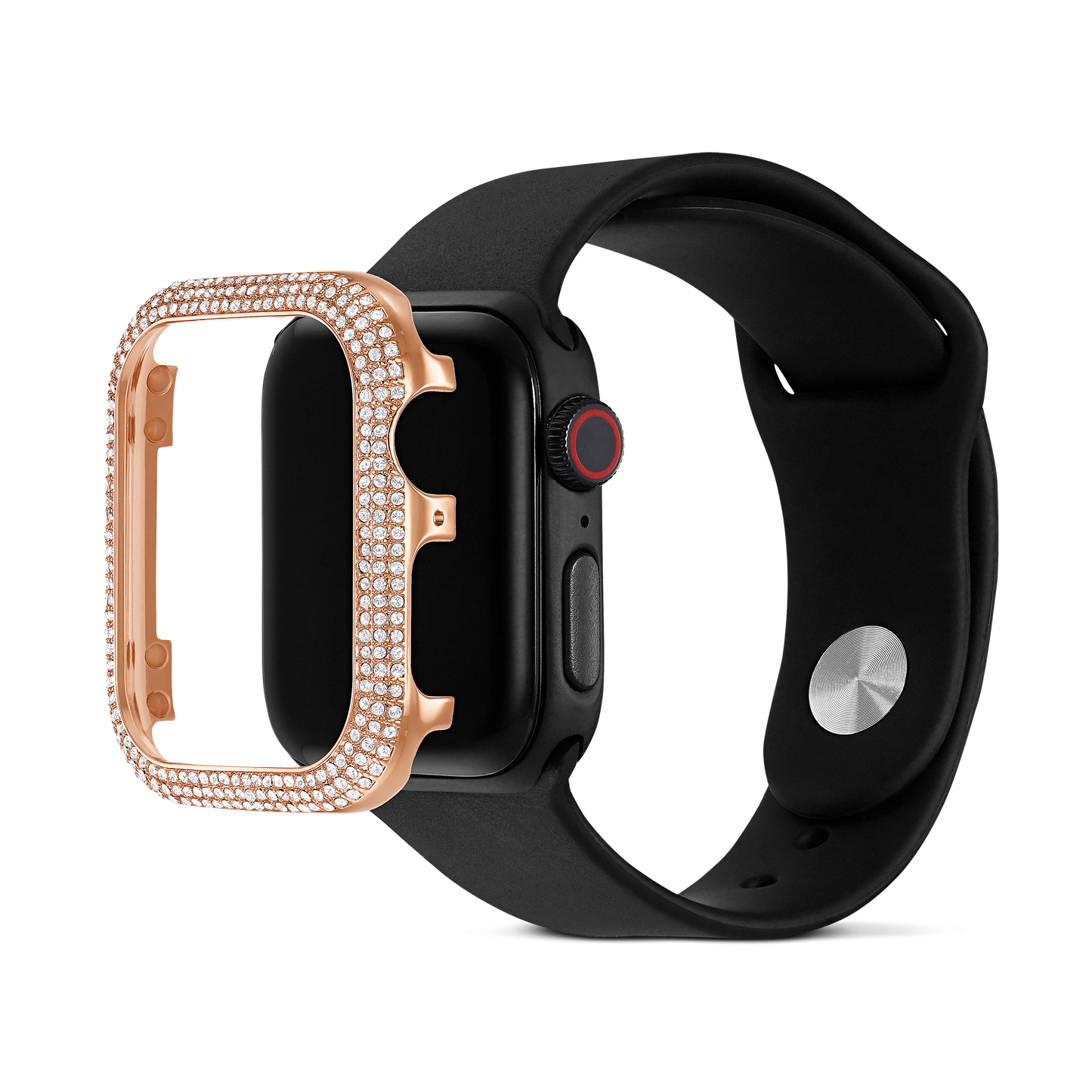 Sparkling case, For Apple Watch® Series 4 & 5, 40 mm, Rose gold tone 5572574