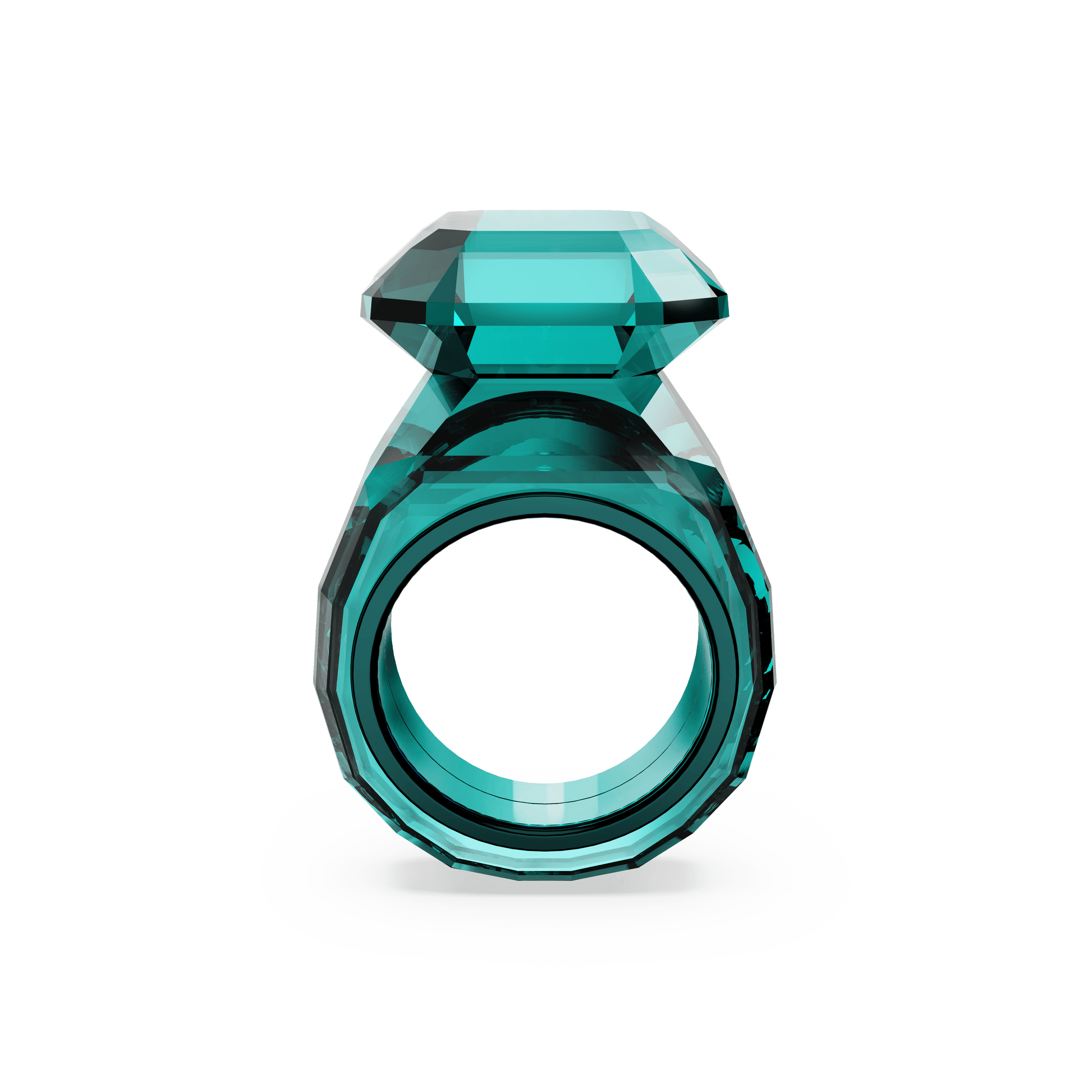 Lucent cocktail ring, Octagon cut, Green 5600236