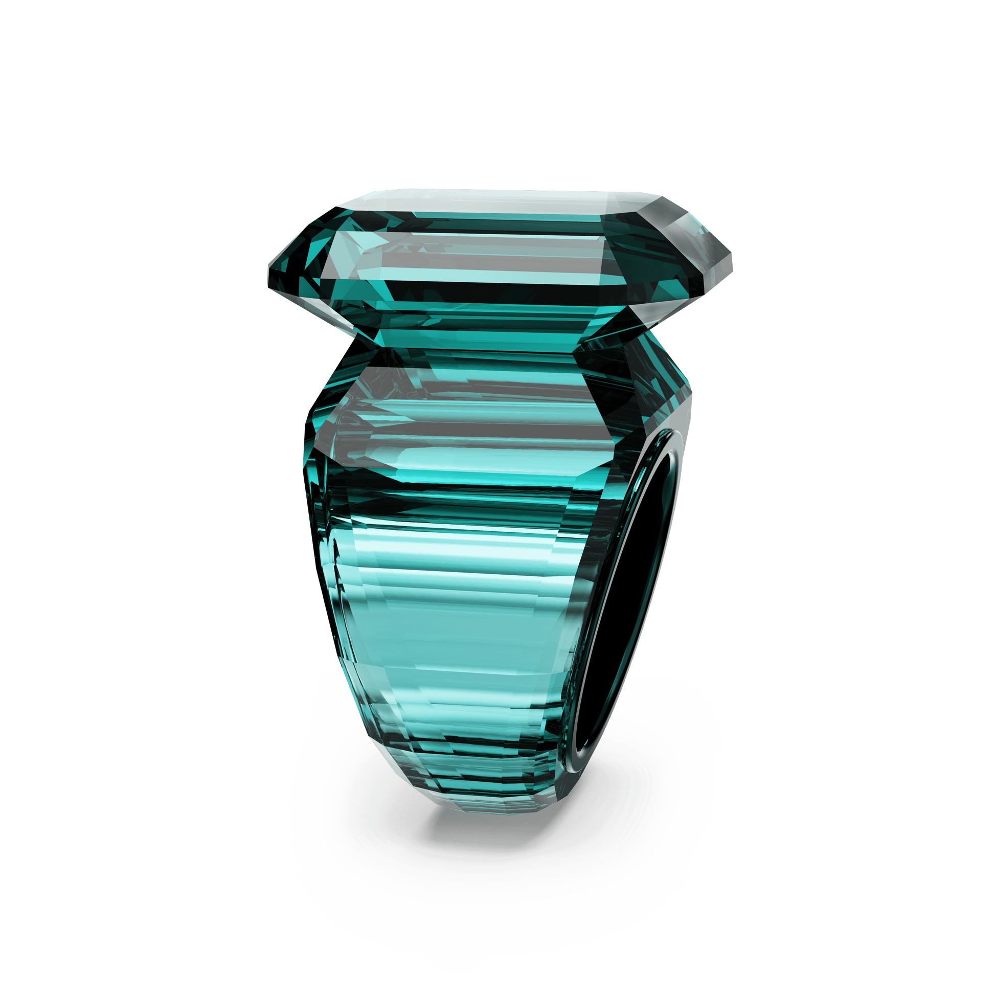 Lucent cocktail ring, Octagon cut, Green 5607345