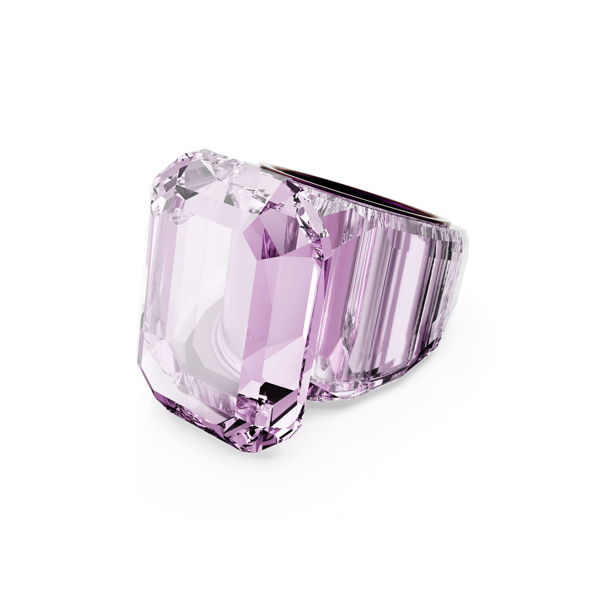 Lucent cocktail ring, Octagon cut, Pink 5607361