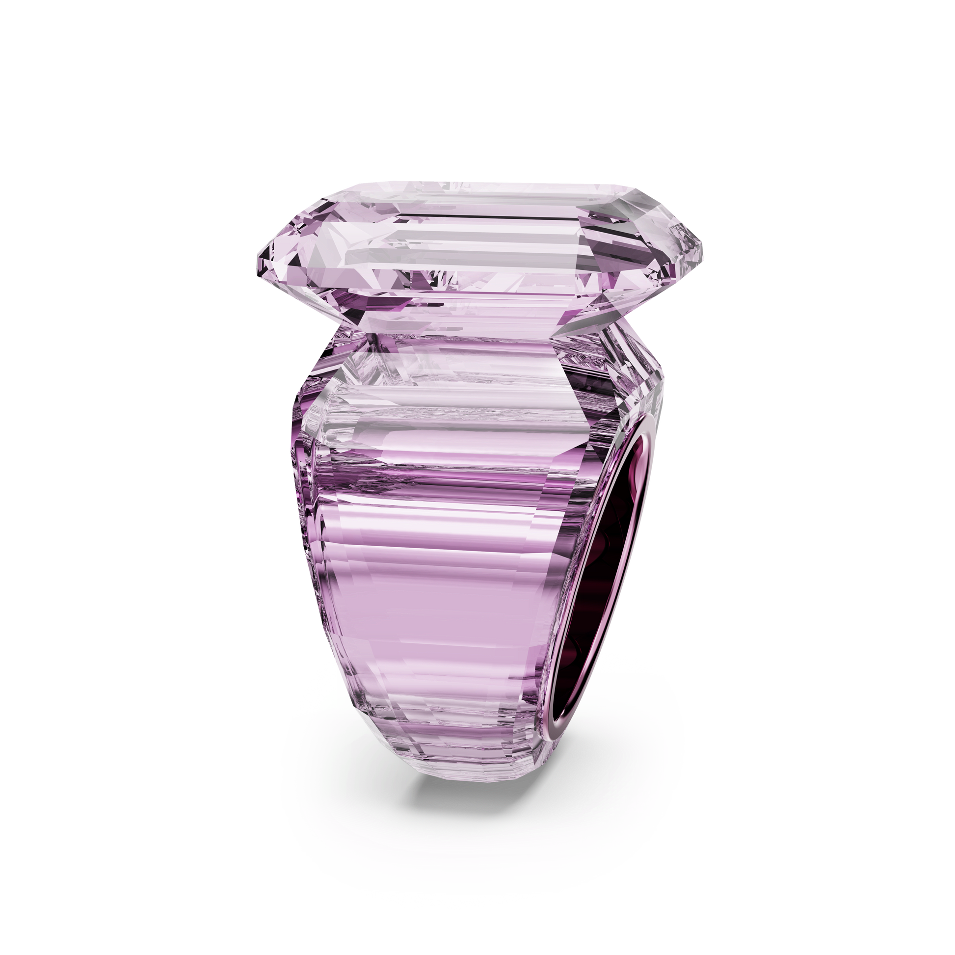 Lucent cocktail ring, Octagon cut, Pink 5607361