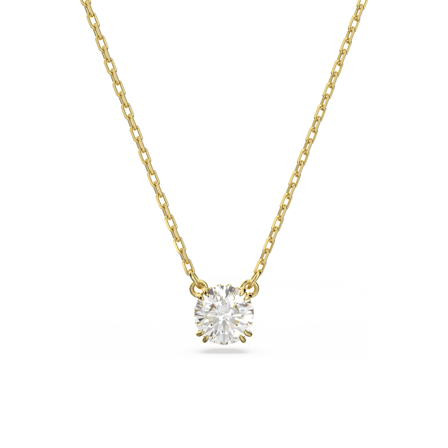 Stilla pendant, Round cut, White, Gold-tone plated 5636703